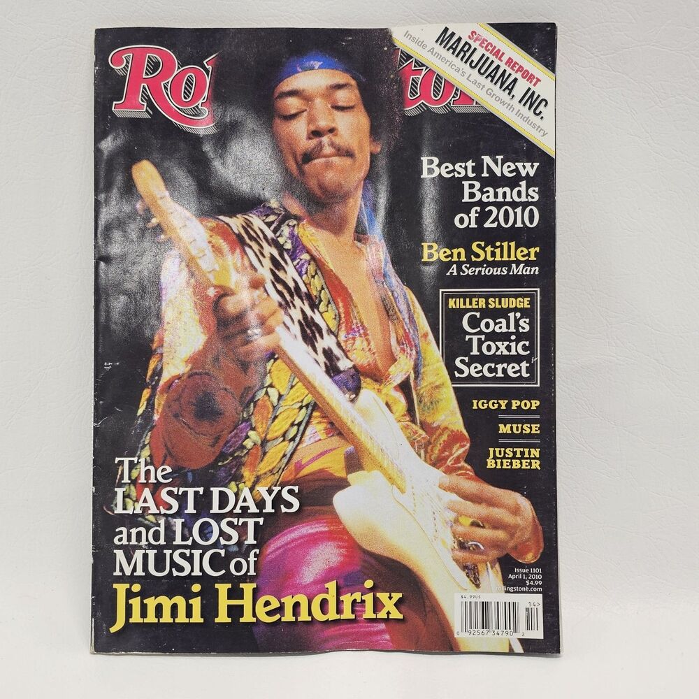 Rolling Stone Magazine Jimi Hendrix Cover Issue 1101 April 1 2010 Best New Band